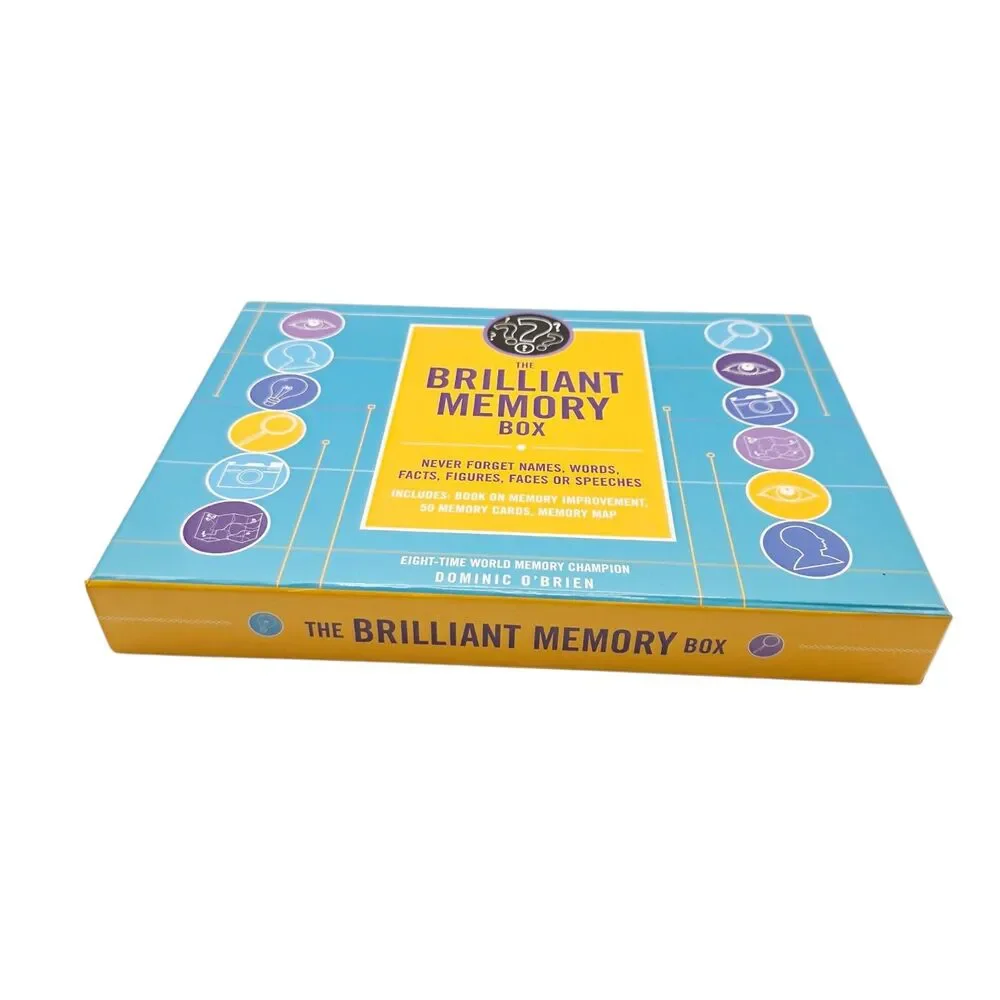 The Brilliant Memory Box Dominic O'Brien Memory Training Kit Book Cards Map